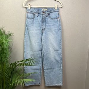🎉HP!!🎉 Madewell | The Perfect Vintage Wide-Leg Crop Jean Light Wash 27